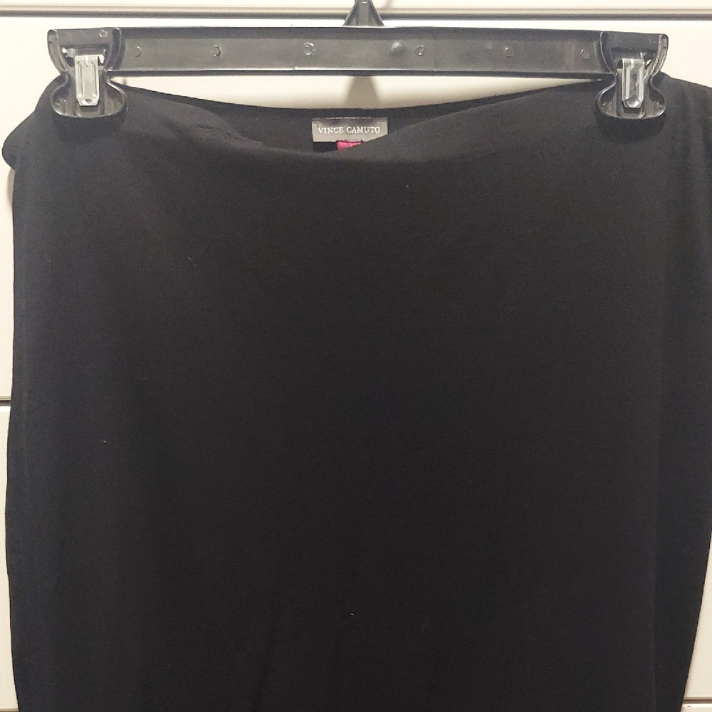 Vince Camuto Elegant Black Midi Skirt